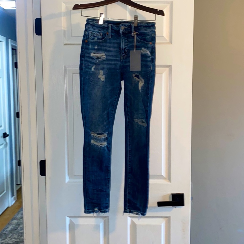 New Buckle Black Womens Jeans Size 24